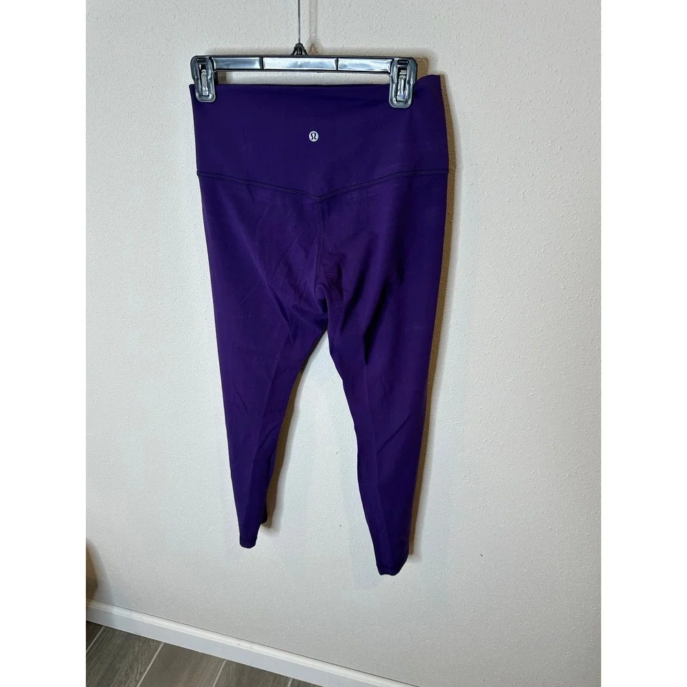 Lululemon Align High Rise Leggings capri Purple Size 10 - Picture 2 of 3
